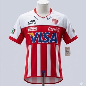 Atlética Red and White Men's Soccer Jersey